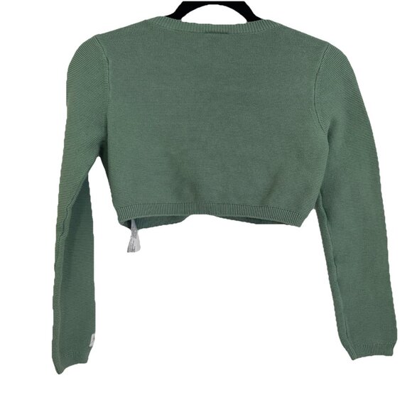 Disney Butterfly Cardigan Girl's Size 7 Animator's Collections Green Knit Button - Picture 6 of 8
